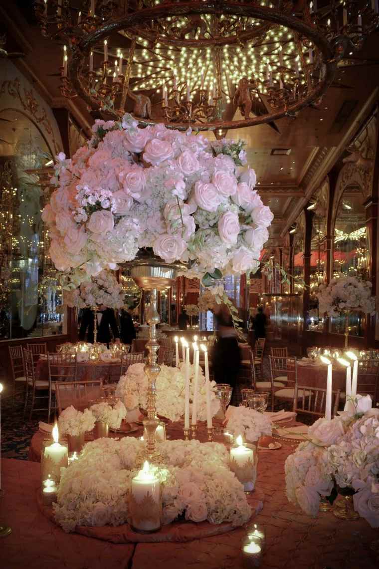 déco mariage opulence blanche tonnes roses blanches nuances roses