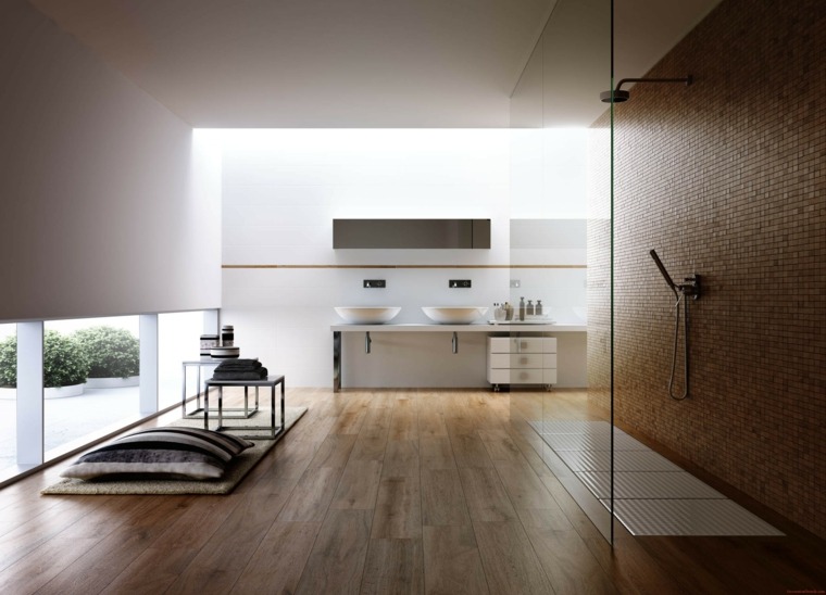 salles de bains moderne idée déco zen salle de bain bois minimaliste