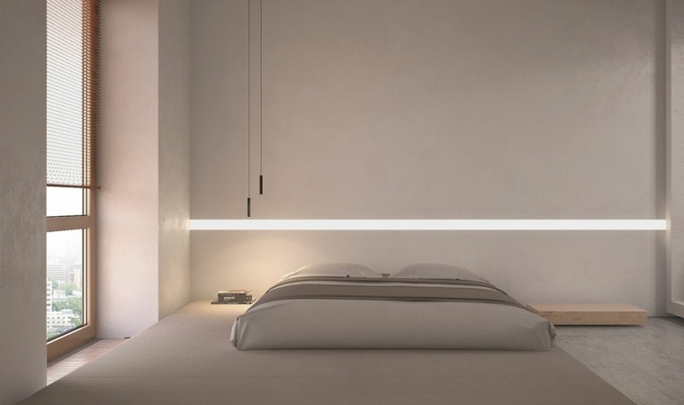 decoration moderne chambre minimaliste couleur neutre