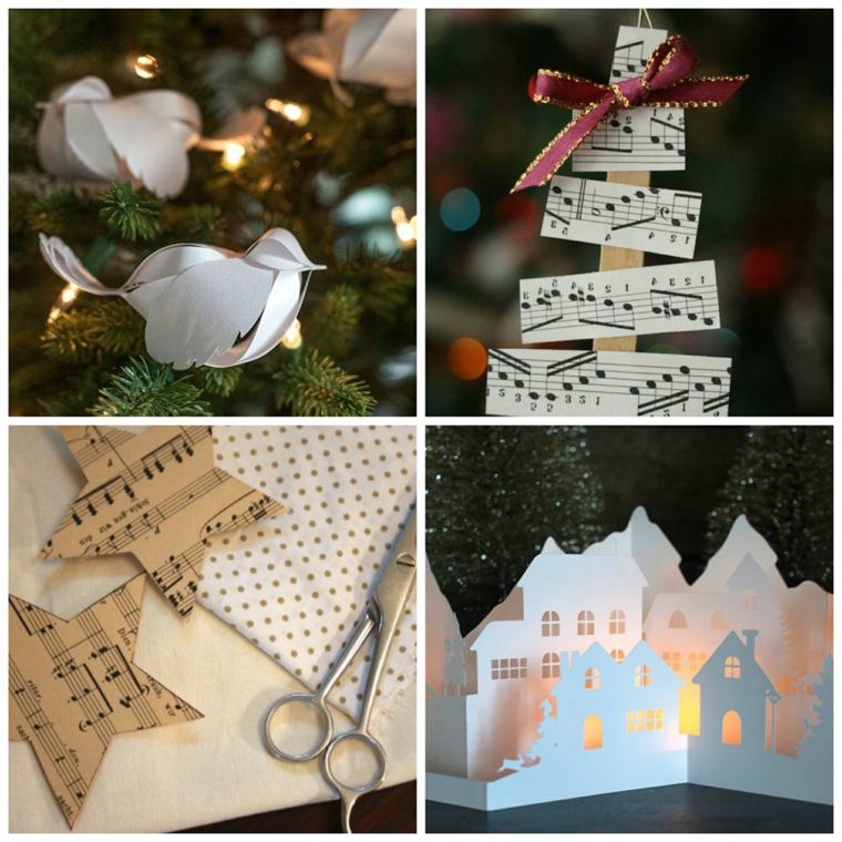 décoration de Noël à fabriquer soi-même en papier modele jouets modernes