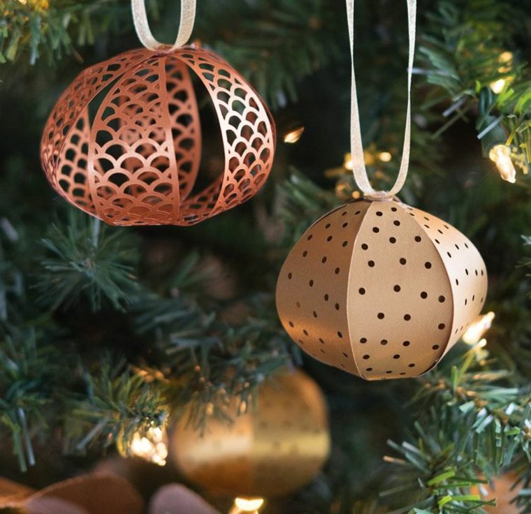 décoration de Noël à fabriquer soi-même sapin idee boules