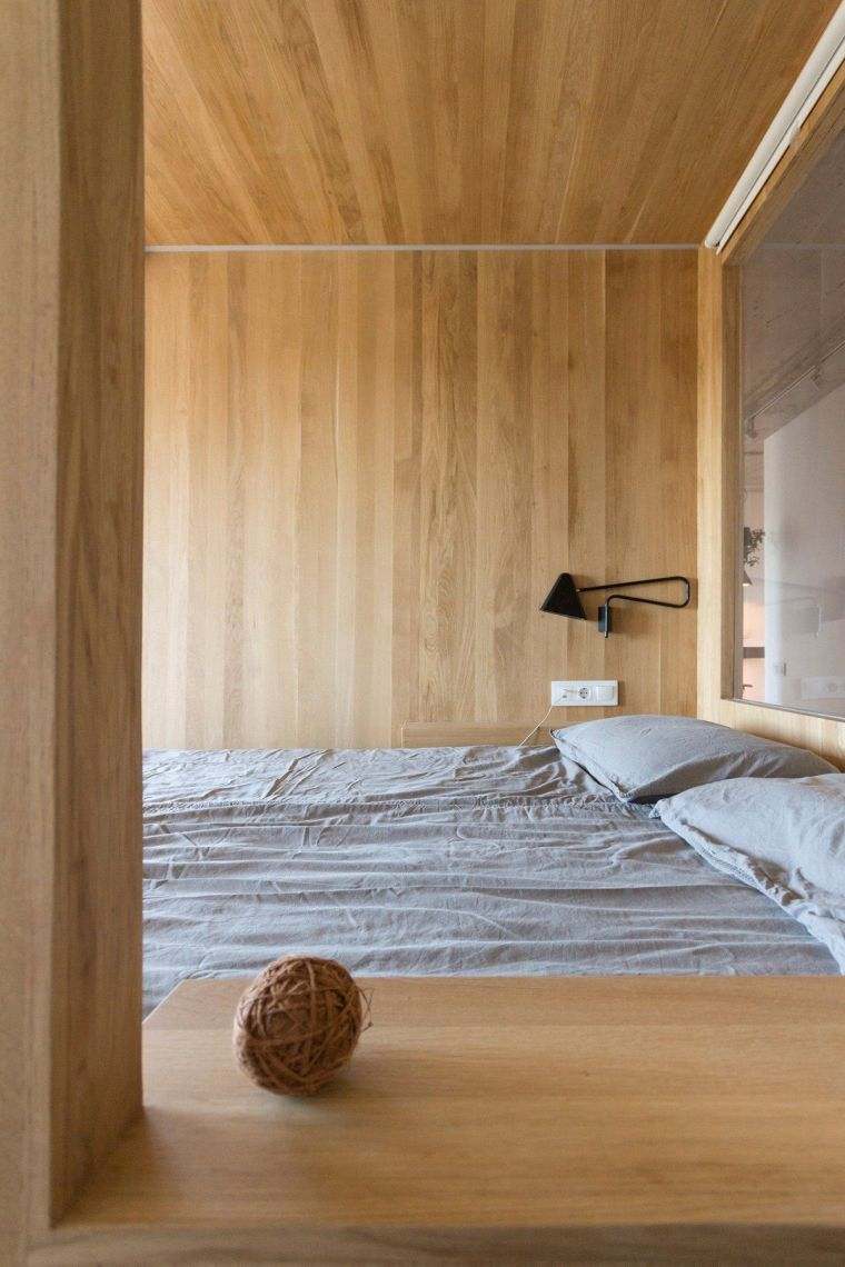idee deco petit appartement chambre deco bois