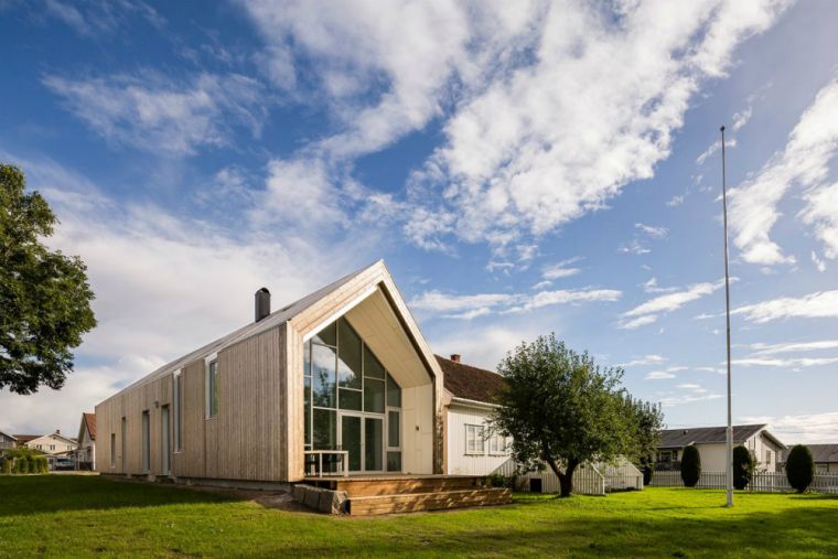extension pour maison en bois design moderne facade design exterieur