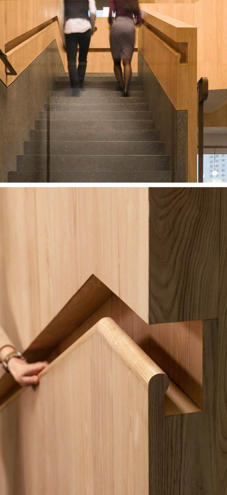 garde corps bois modele escalier main courante