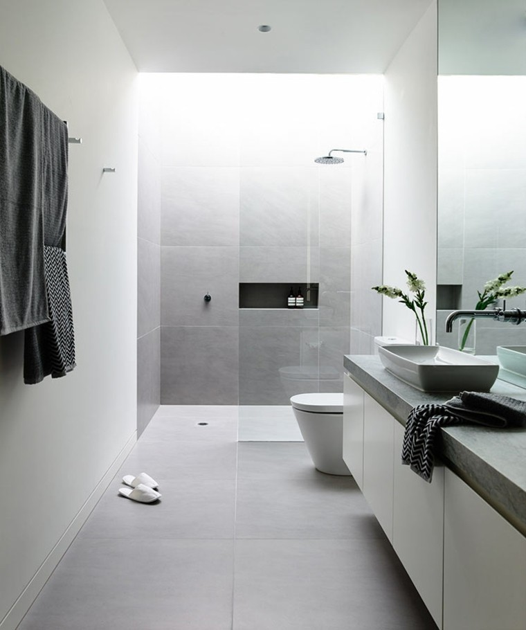 salles de bains design petite salle de bains idée cabine de douche