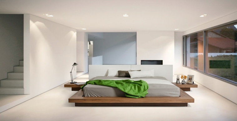 mobilier chambre a coucher d'adulte lit estrade design