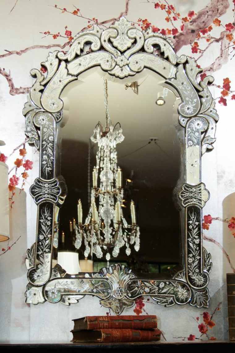 miroir vénitien pour mur brillance élégance
