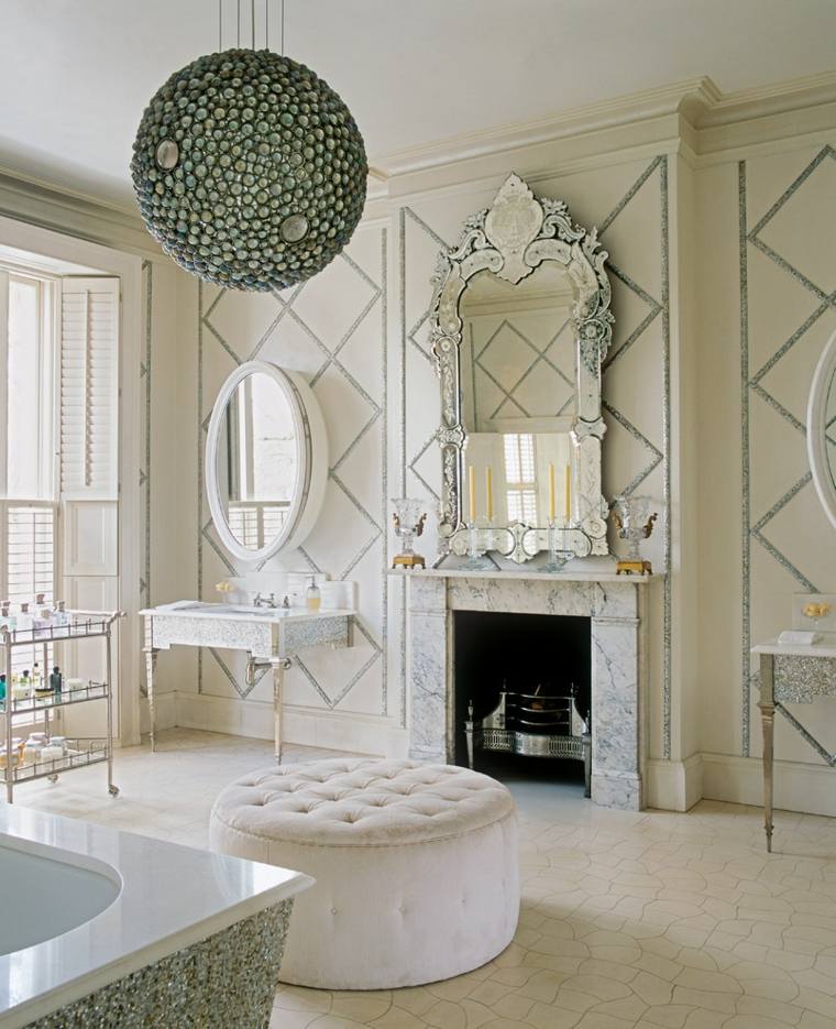 miroir vénitien salle de bains victorienne