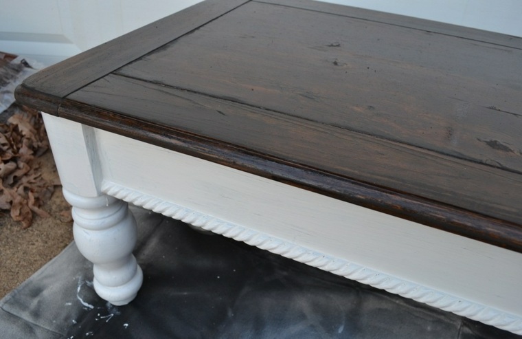 idée relooking meuble bois peinture table basse bois rustique