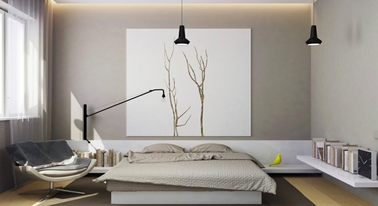 photo chambre zen idee deco minimaliste couleur beige