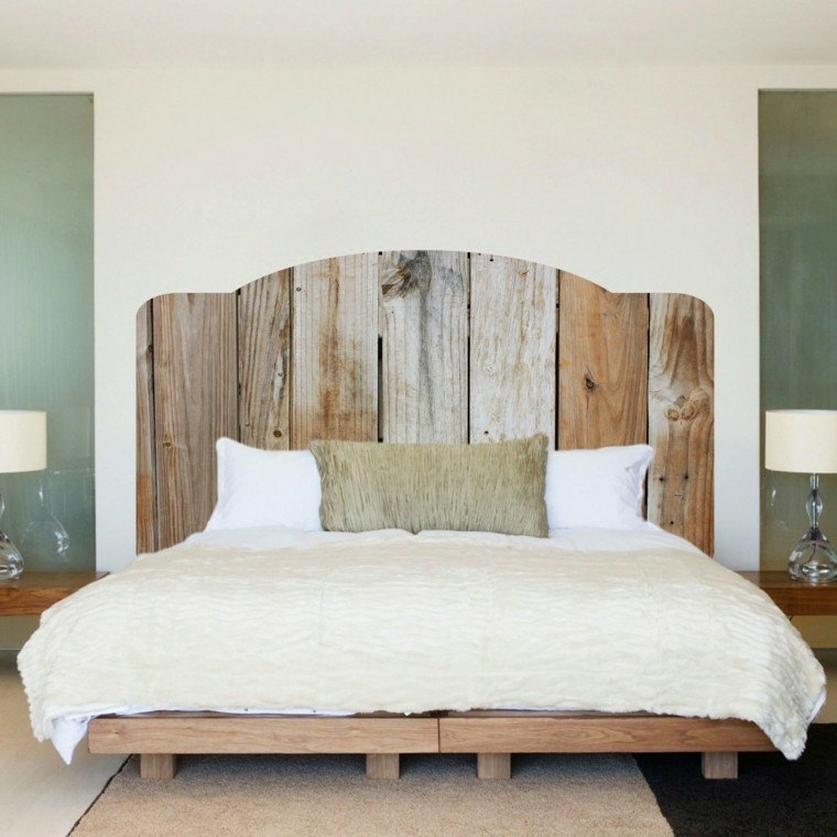 fabriquer une tête de lit en bois diy chambre décorer