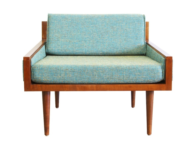 chaise textile bleu vert couleurs bois