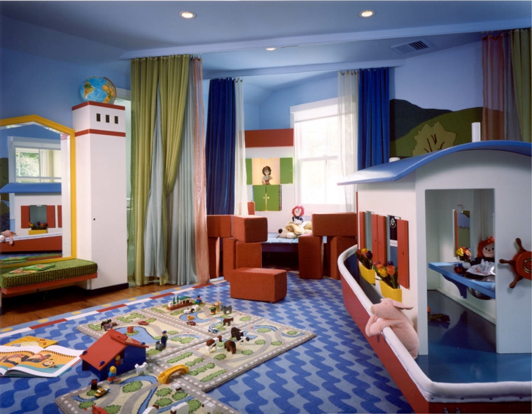 couleurs primaires chambre pour enfant vaste originale
