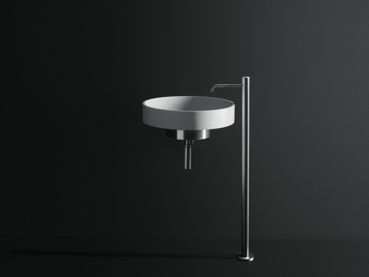 design intérieur salle de bains lavabo design idée suspension évier