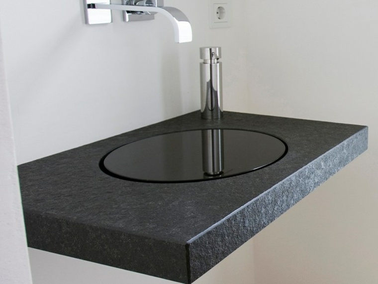 vasque design salle de bains granit pierre naturelle lavabo plan de travail