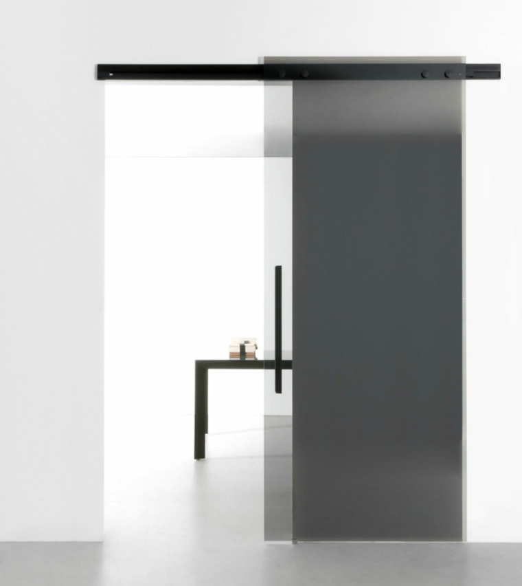 porte intérieur design contemporain coulissante gain de place materiau style moderne