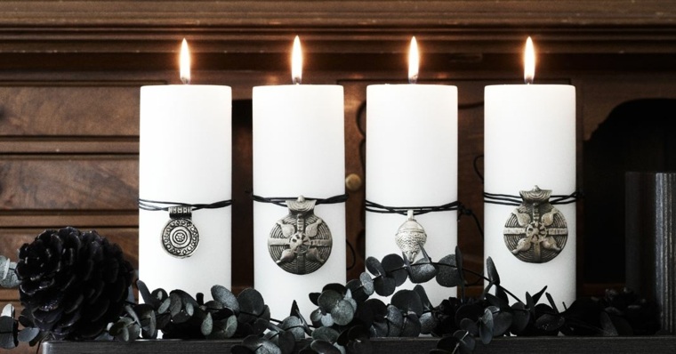 préparer Noël theme deco originale fete bougies maison style scandinave noir