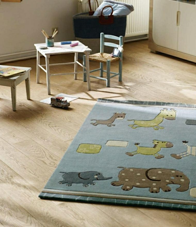 tapis pour chambre enfant animaux différents