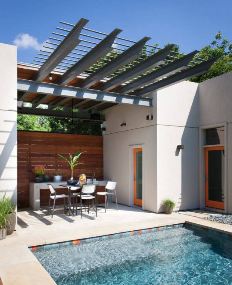 brise vent terrasse bois piscine modele amenagement salon de jardin 
