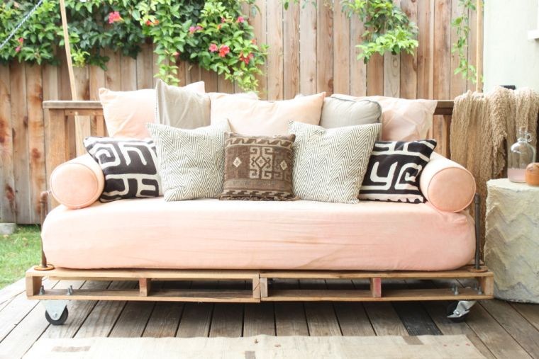 canape moderne salon de jardin terrasse meuble de palette a faire soi meme
