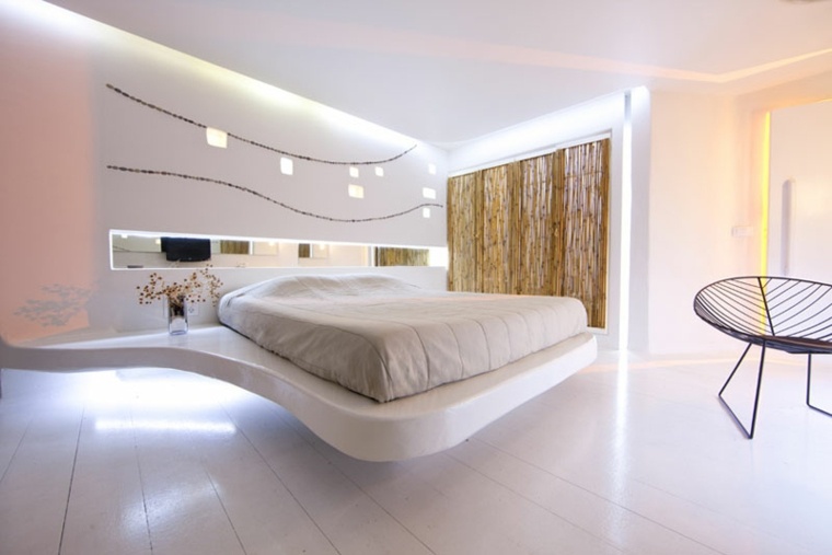 chambre de luxe design hotel pour chez soi lit suspendu