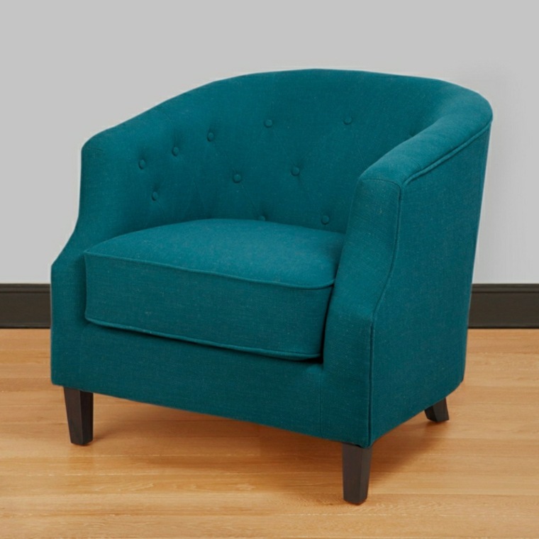 couleur bleu canard fauteuil confortable
