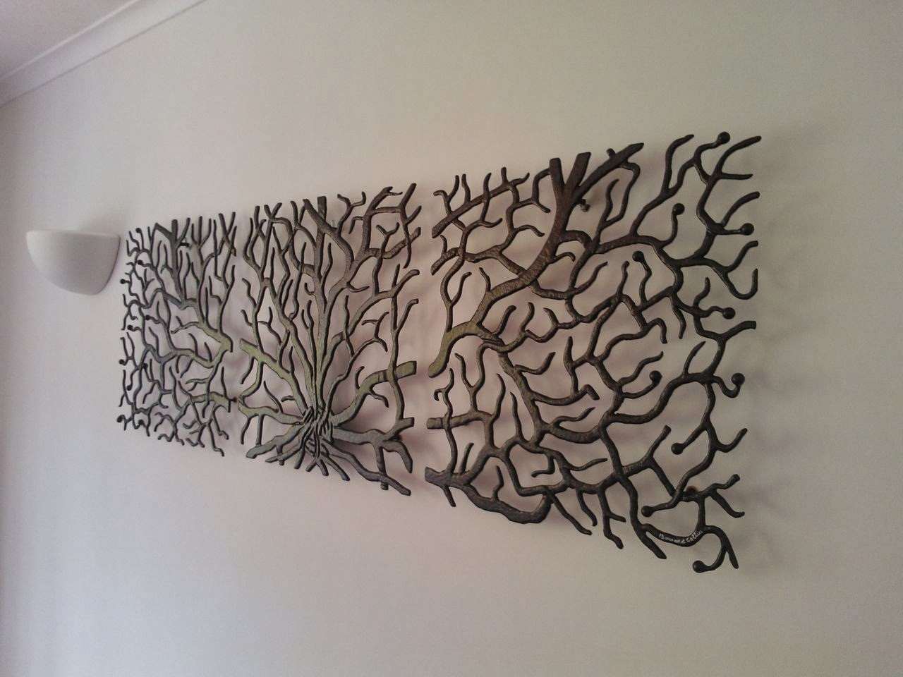 deco murale en metal arbre