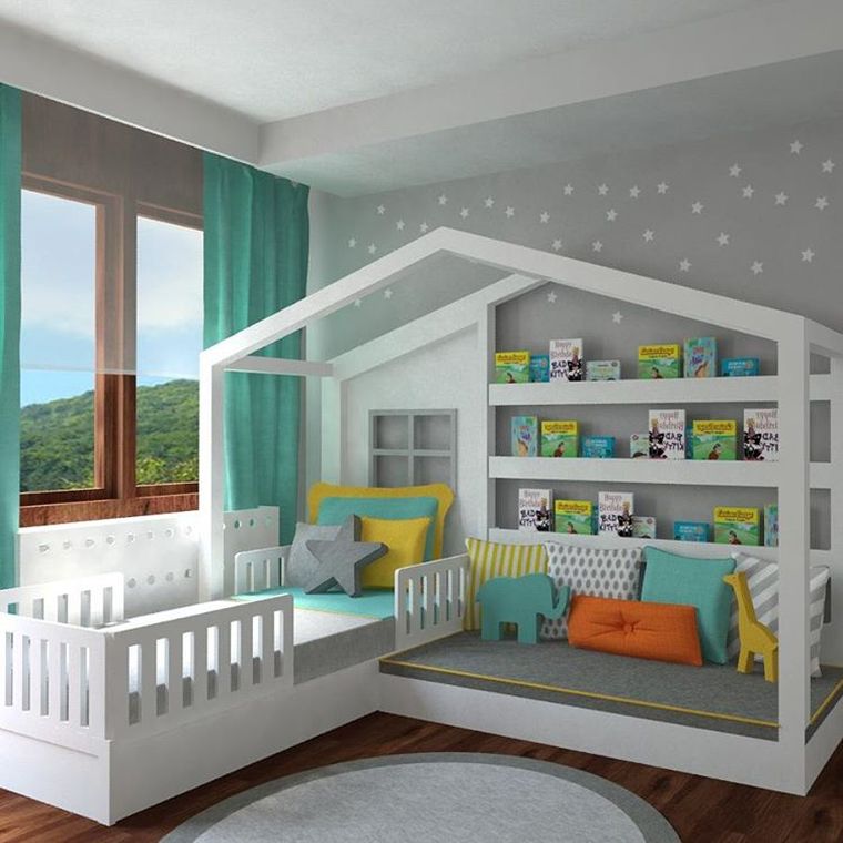 diy lit cabane enfant meuble canape chambre enfant meuble bibliotheque
