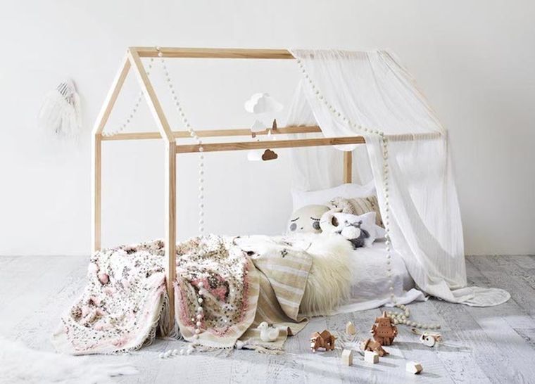 comment fabriquer un lit enfant cabane bois meuble chambre