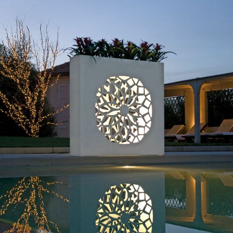 modele brise vue design moderne decoration jardin pot de fleur exterieur