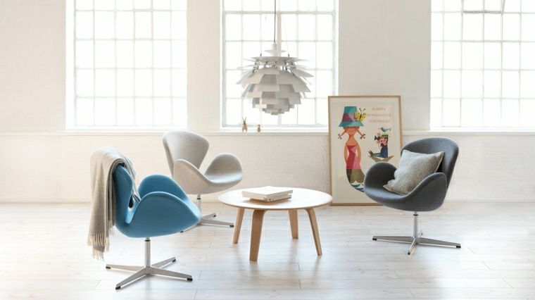 meuble design pas cher idee decoration salon fauteuil pied metal chaise style nordique