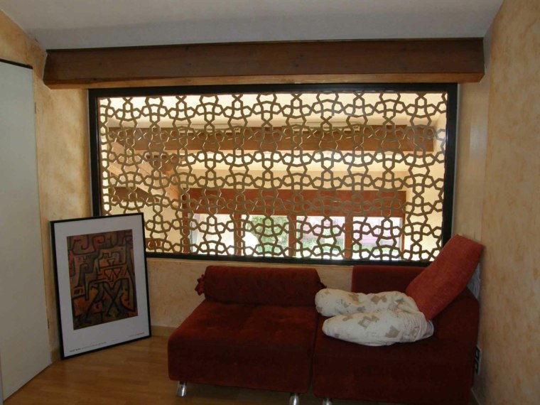 moucharabieh ventilation pièce intérieur arty minimaliste