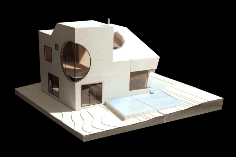 maquette carton maison idée architecture moderne écologique maison