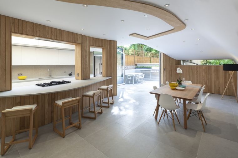 comment agrandir sa maison bois cuisine extension design maison contemporaine