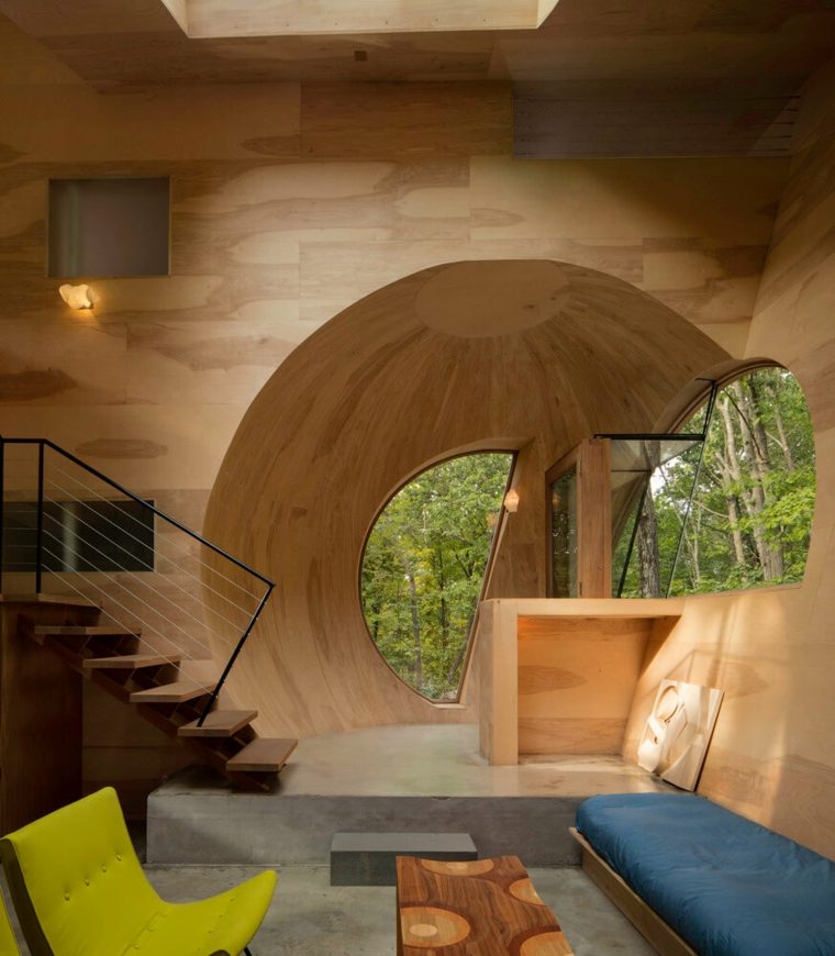 maison design bois moderne chambre idée architecture écologique