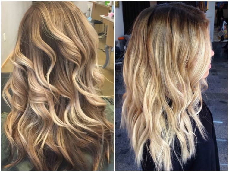 balayage ombre blonde cheveux dos profil