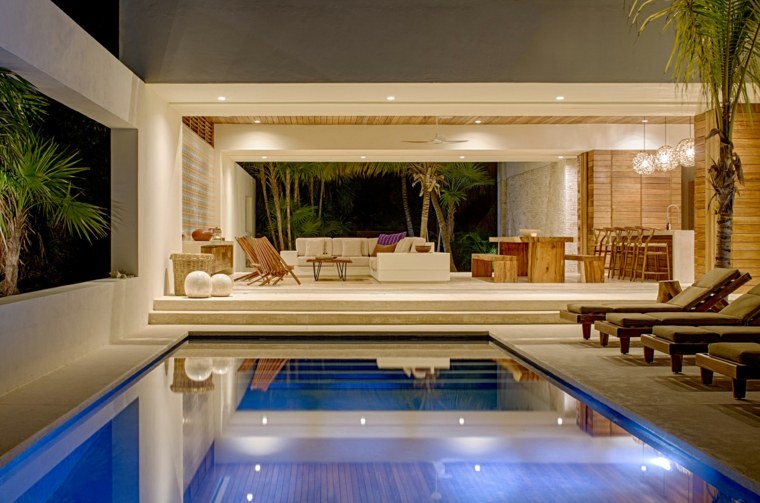 couverture terrasse villa mexicaine piscine