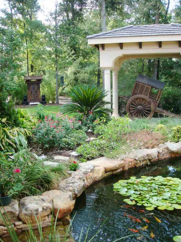 idée déco jardin bassin d'eau décorer espace zen extérieur idées