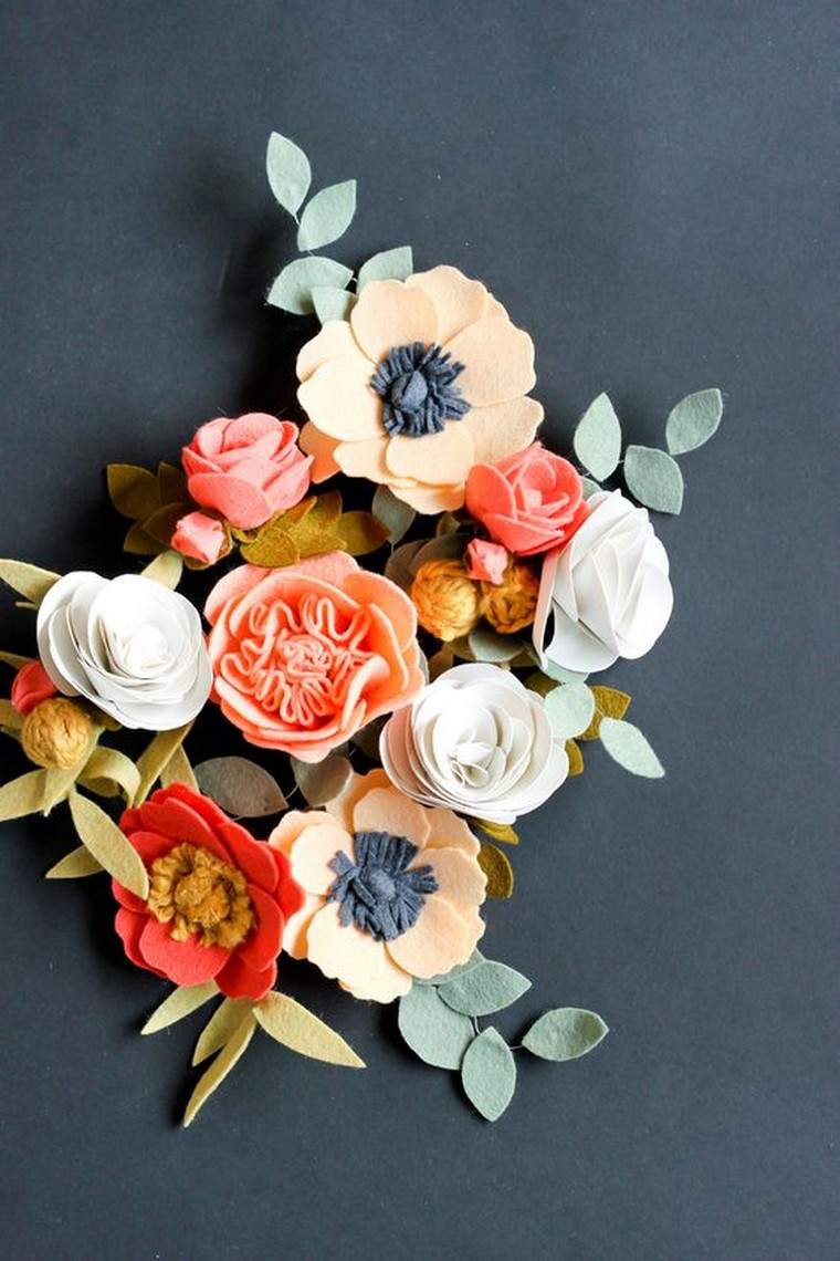 idée déco diy fleurs décoratives intérieur creation tissu original