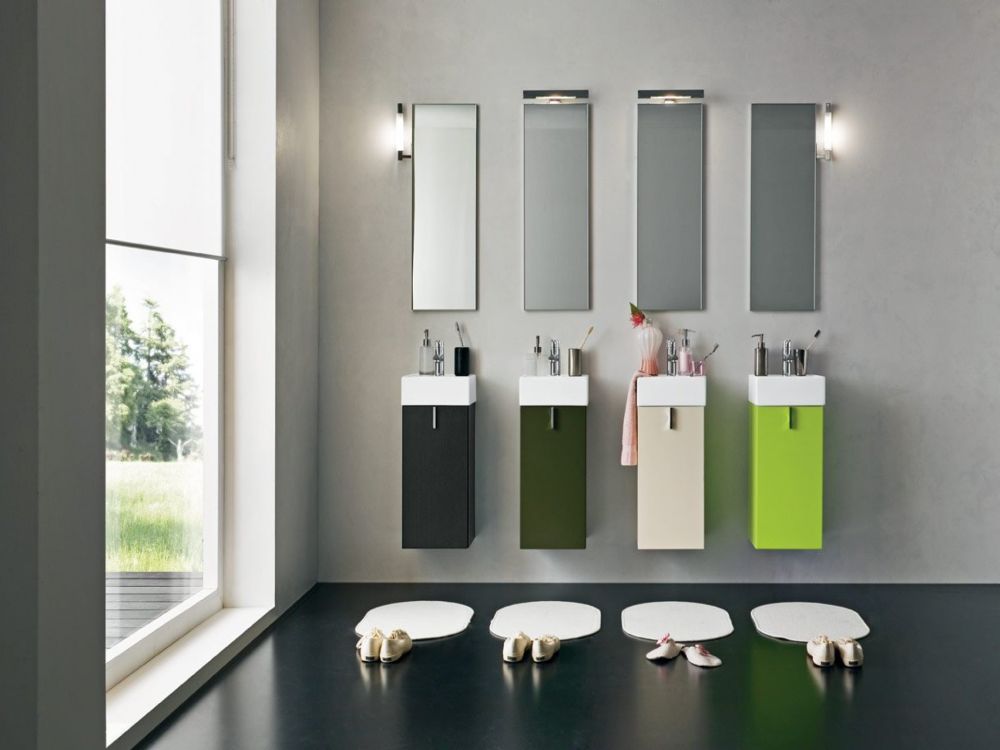 meuble contemporain ambiance et style lavabo multiple enfants salle de bains