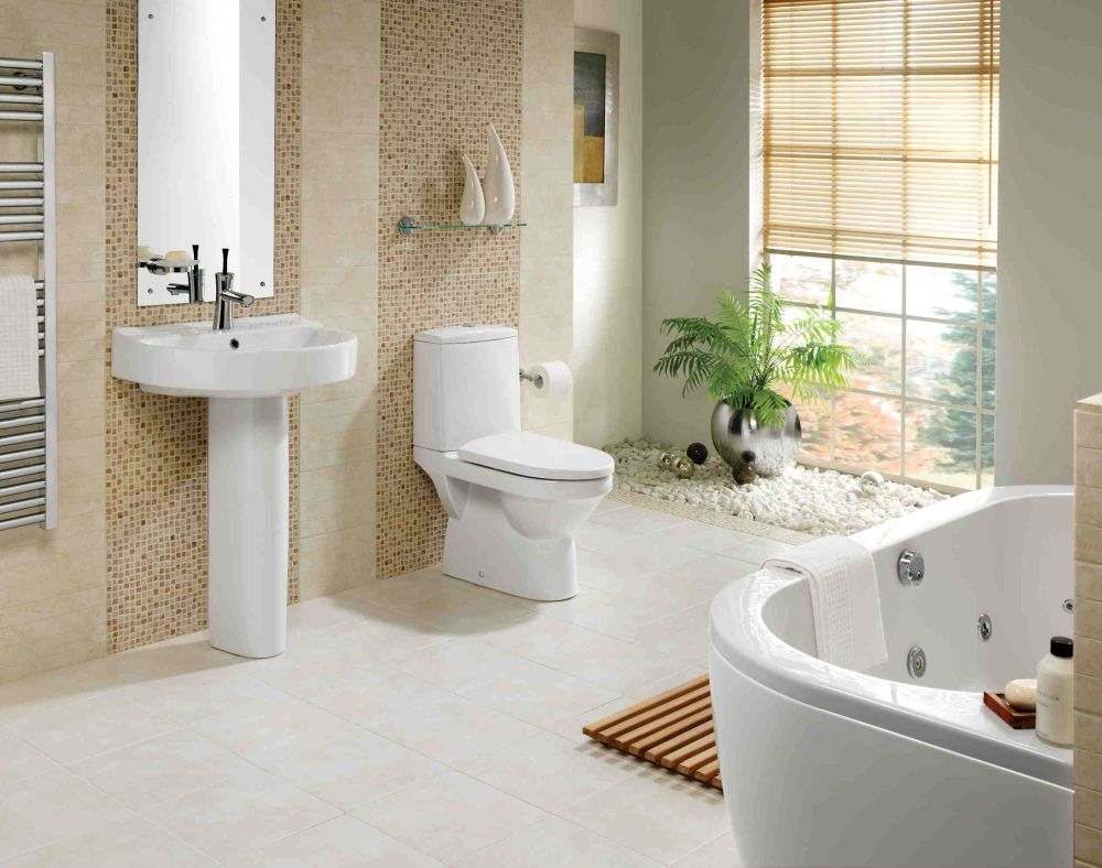 meuble contemporain ambiance et style tapis lavabo baignoire