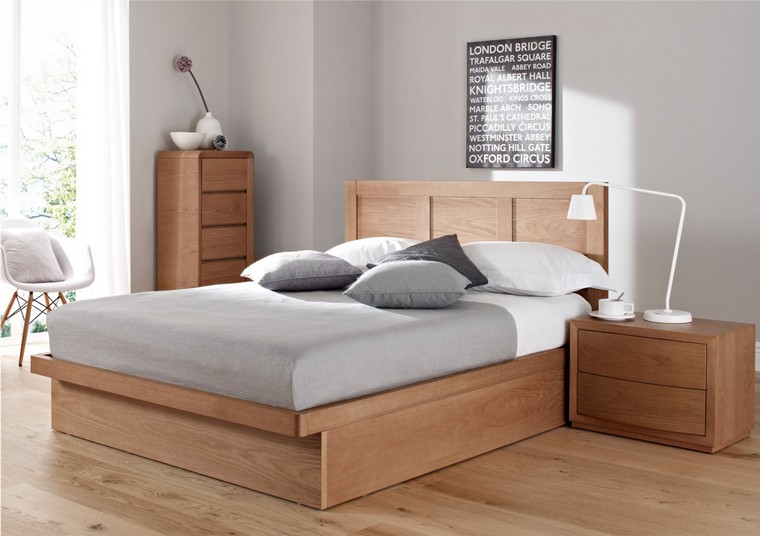 choisir un lit idée chambre cadre bois déco intérieur tendance meuble chambre