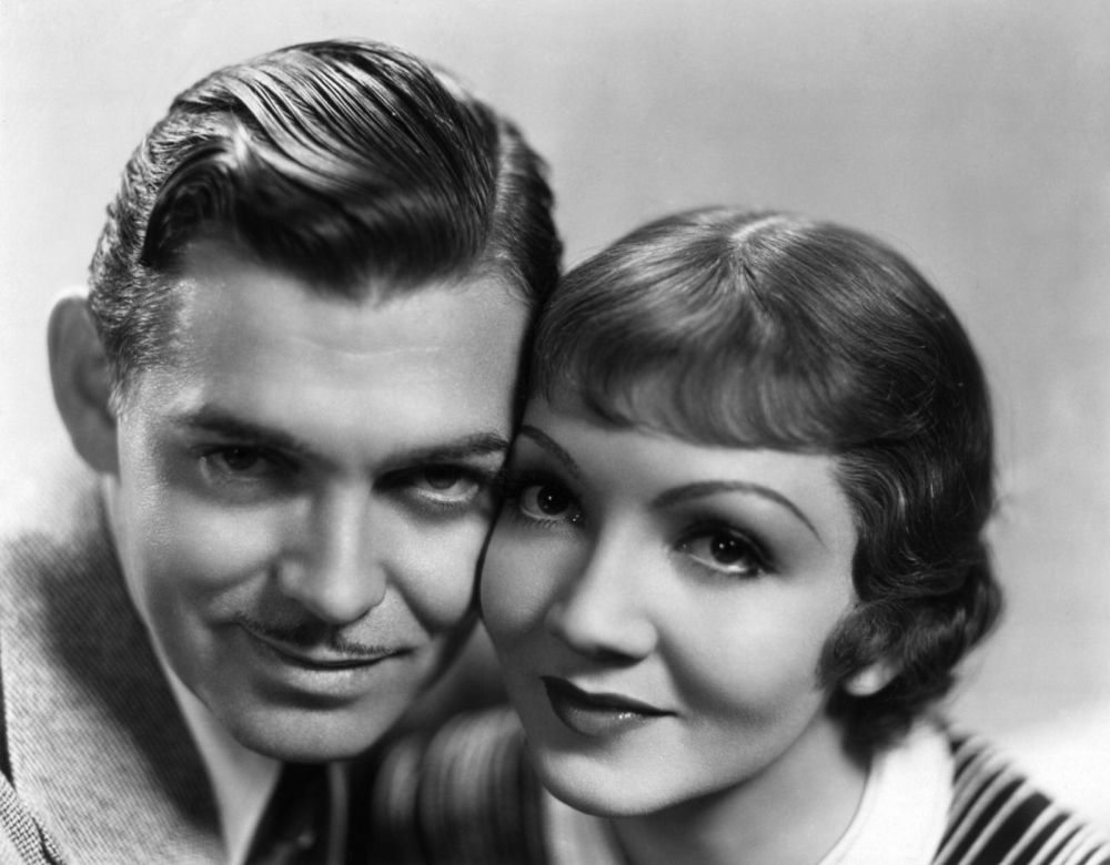 retro chic hollywood clark gable cheveux courts homme