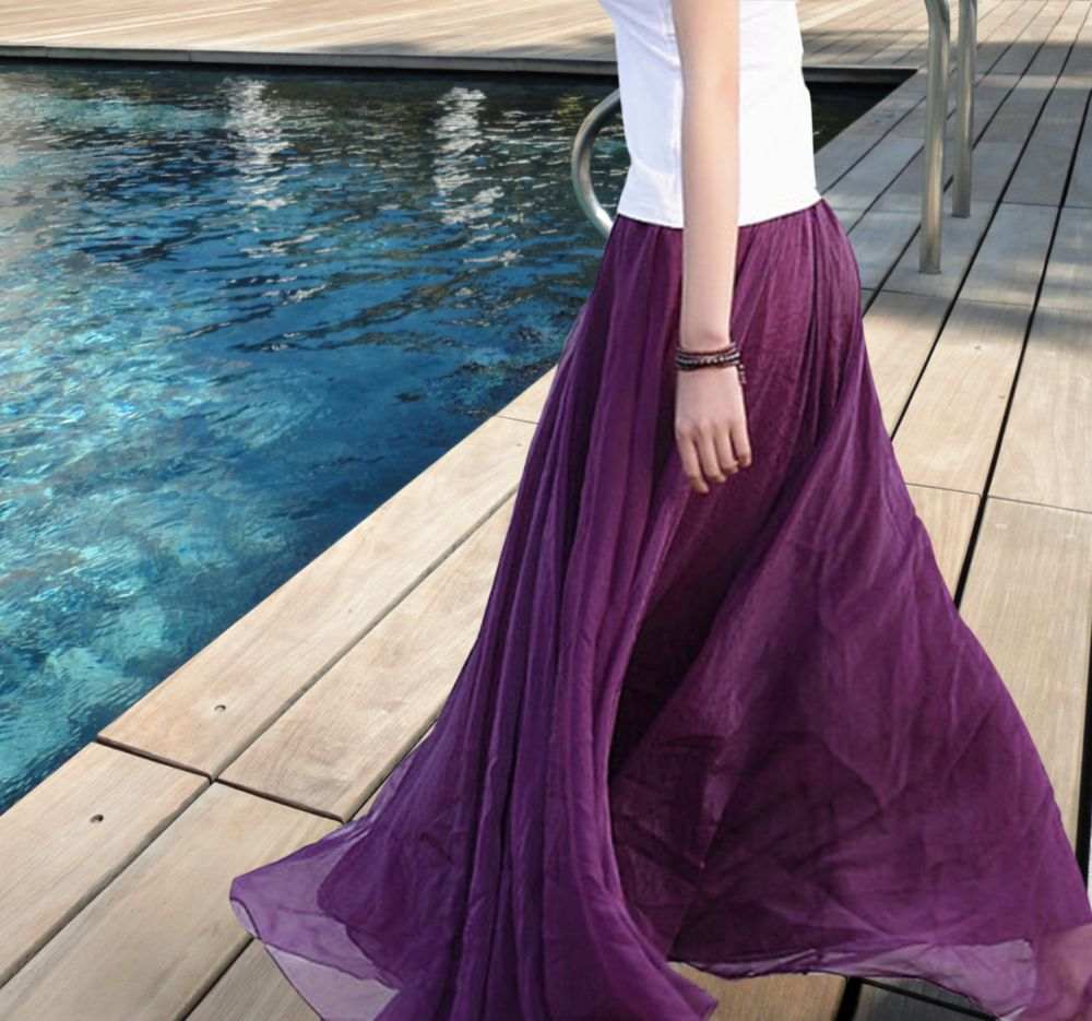 style boheme robe violet couleur eclatante