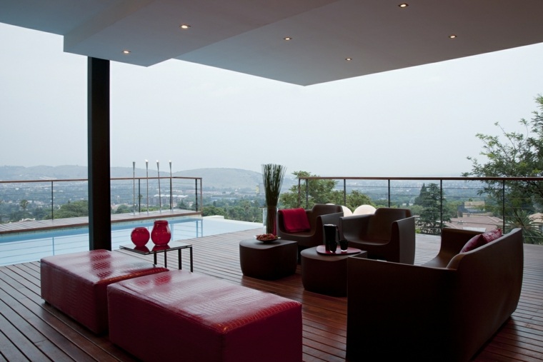 terrasse couverte maison architecte Nico van der Meulen Johannesburg Afrique du Sud