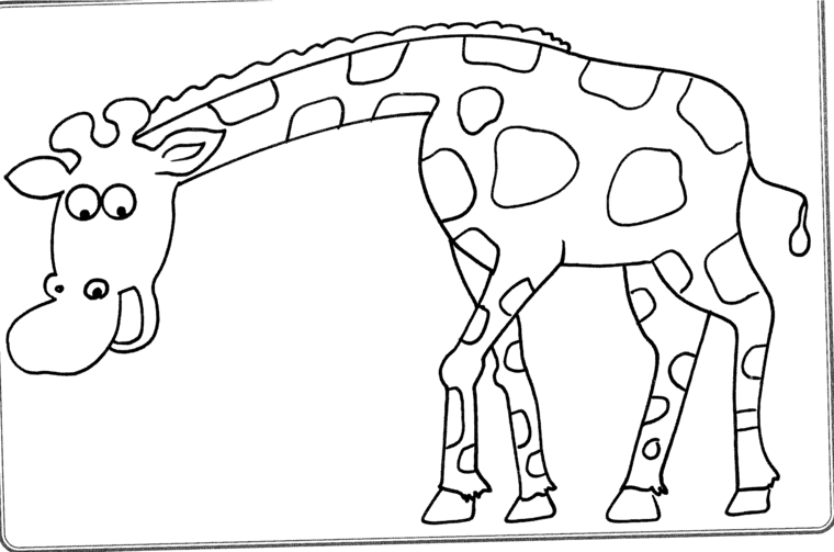 travaux manuel enfants giraffe peindre resized