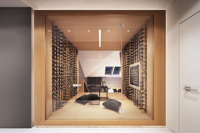 aménagement cave à vin moderne meuble-vin-mural-petite-cave-deco