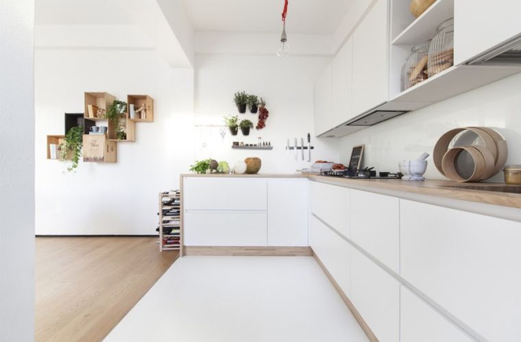 cuisine blanche plan de travail bois facade-meuble-moderne-jardin-suspendu