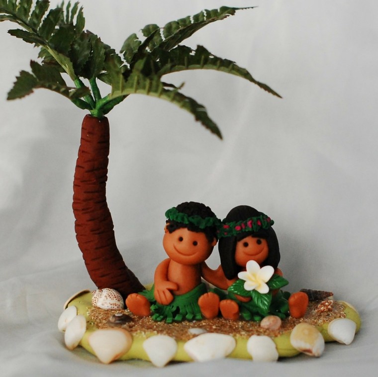 deco mariage idee originale tarte hawai