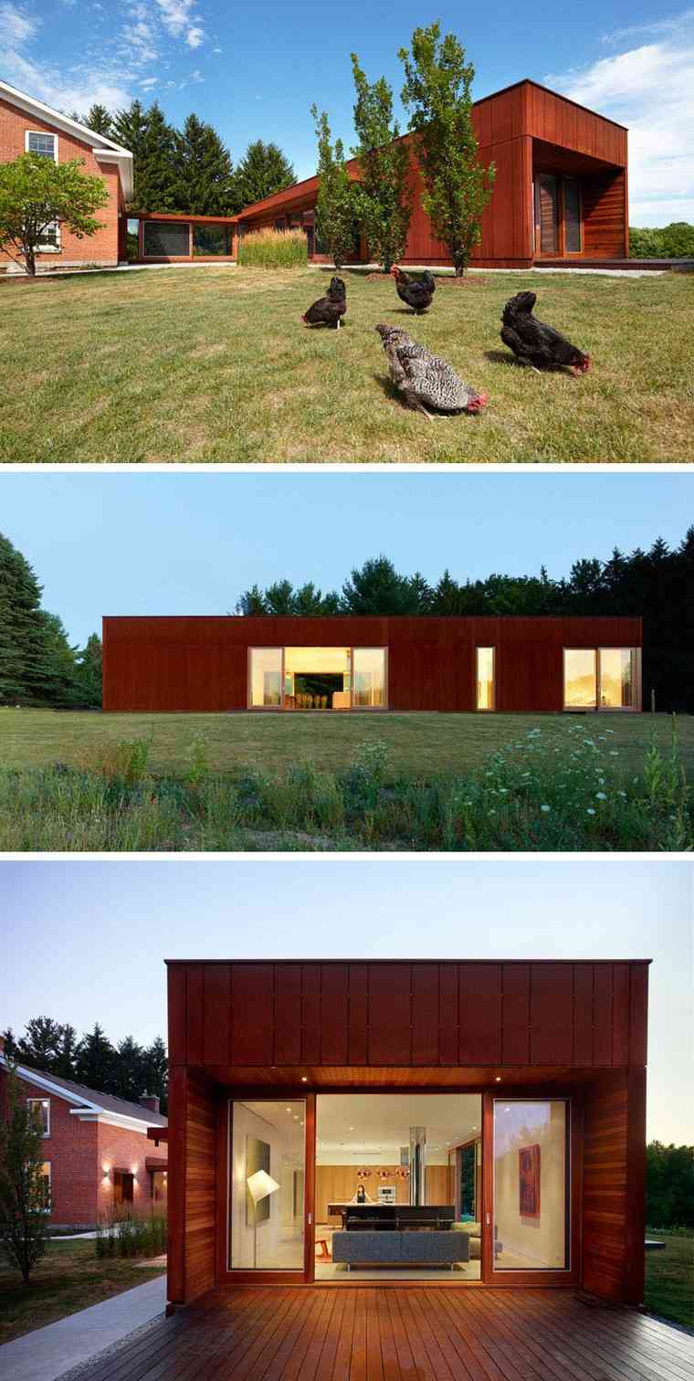 maison acier mur design moderne idée tendance extérieur